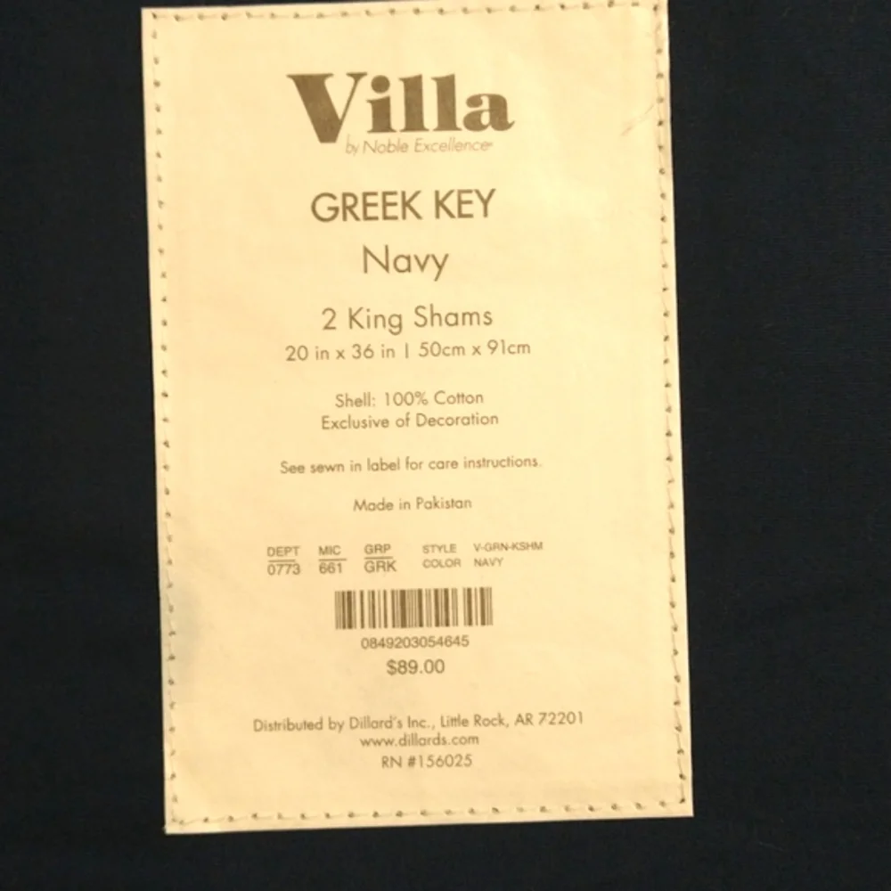 Villa by Noble Excellence Greek Key Duvet Cover